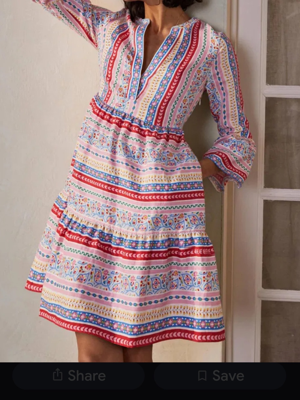 Boden Linen Tiered Relaxed Midi Dress W0796